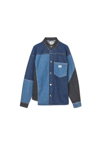 Patch denim Gisli skjorte fra Mads Nørgaard